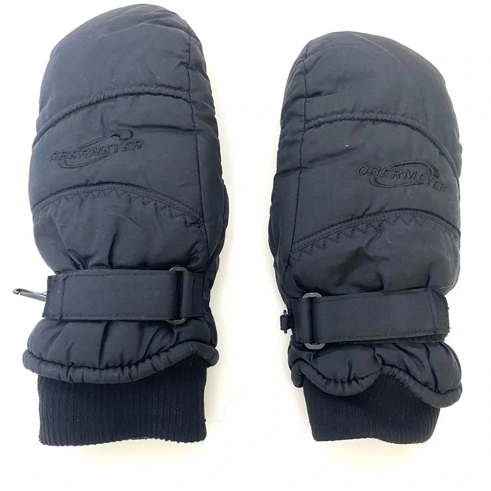 Obermyer Women's Black Gauntlet Style Mittens (Mittens Only)